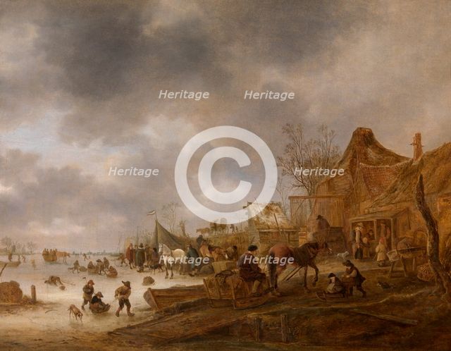 Winter Landscape, 1645. Creator: Isaac van Ostade.