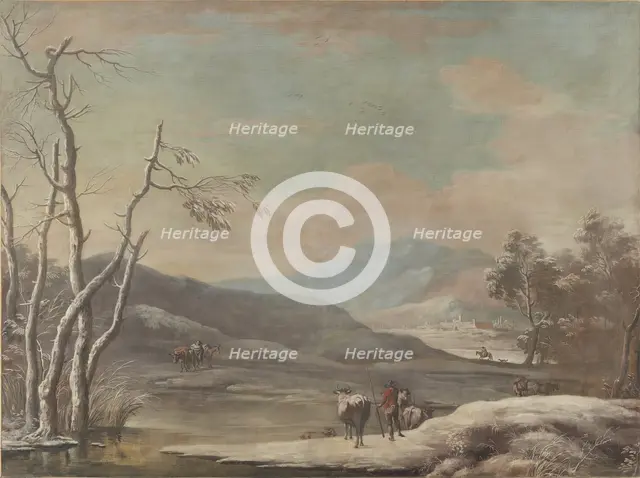 Winter Landscape, 1728. Creator: Marco Ricci.