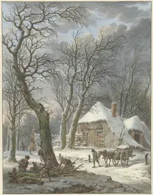 Winter landscape, 1759-1842. Creator: Pieter Bartholomeusz. Barbiers