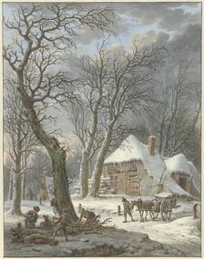 Winter landscape, 1759-1842. Creator: Pieter Bartholomeusz. Barbiers
