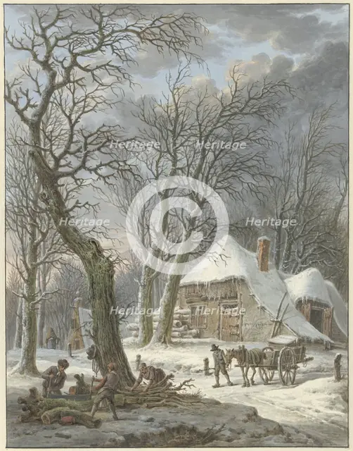 Winter landscape, 1759-1842. Creator: Pieter Bartholomeusz. Barbiers.
