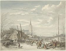 Winter landscape, 1780. Creator: Dirk Jan van der Laan