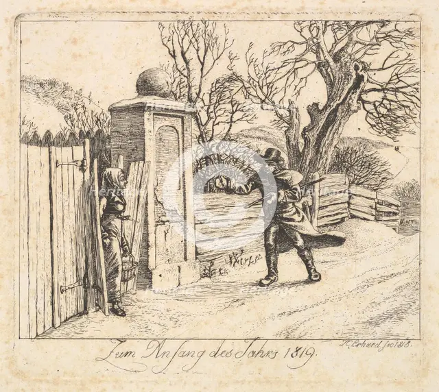 Winter Landscape, 1818. Creator: Johann Christian Erhard.