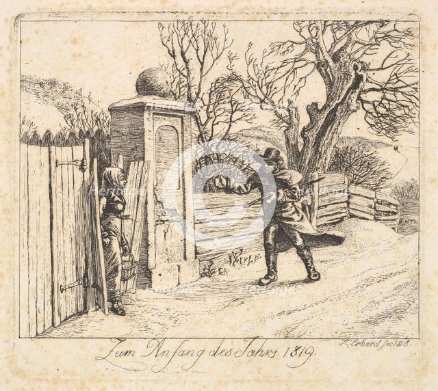 Winter Landscape, 1818. Creator: Johann Christian Erhard.