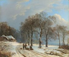 Winter Landscape, 1835-1838. Creator: Barend Cornelis Koekkoek
