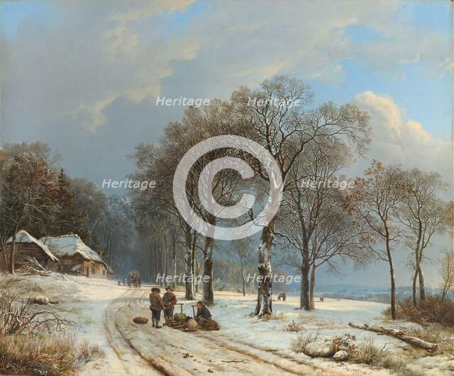 Winter Landscape, 1835-1838. Creator: Barend Cornelis Koekkoek.