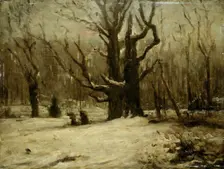 Winter Landscape, 1850-1877. Creator: Gustave Courbet