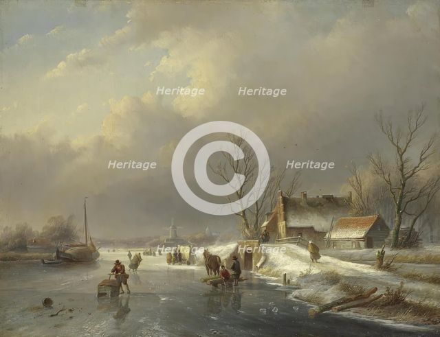 Winter Landscape, 1866. Creator: Jan Jacob Spohler.