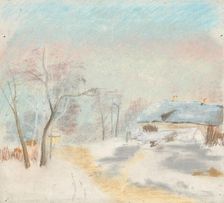 Winter landscape, 1875/1885. Creator: Ladislav Mednyanszky