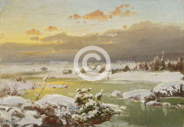 Winter Landscape, 1878. Creator: Fanny Churberg.
