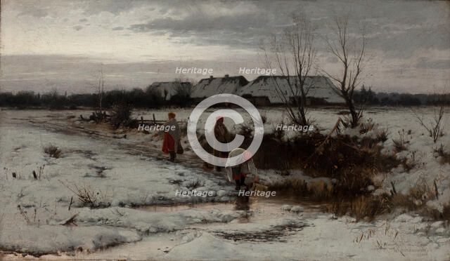 Winter Landscape, 1886. Creator: Roman Kochanowski.