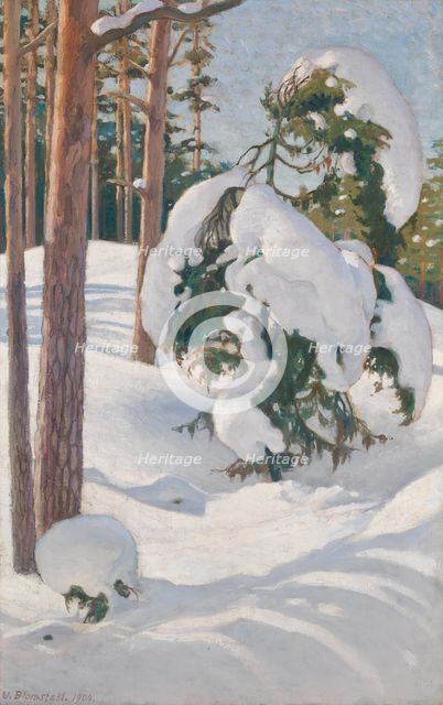 Winter Landscape, 1904. Creator: Vaino Blomstedt.