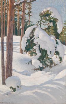 Winter Landscape, 1904. Creator: Vaino Blomstedt