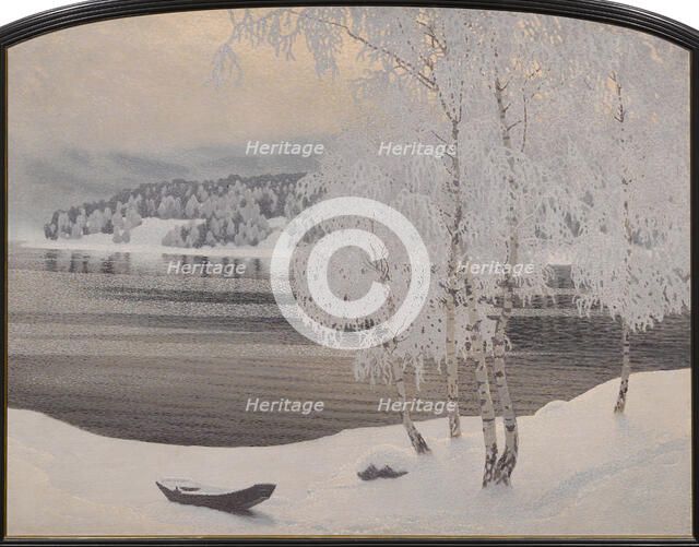 Winter Landscape, 1908. Creator: Fjaestad, Gustaf (1868-1948).