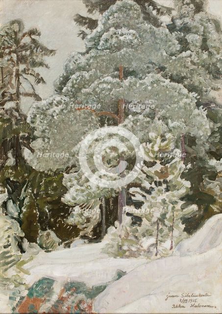 Winter landscape, 1915.