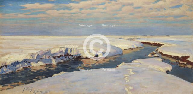 Winter Landscape, 1915. Creator: Julian Falat.