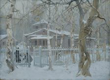 Winter landscape, 1915. Creator: Stepan Fedorovic Kolesnikov