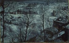 Winter landscape, 1917. Artist: Brodsky, Isaak Izrailevich (1884-1939)