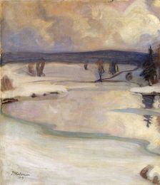 Winter Landscape, 1919. Creator: Pekka Halonen