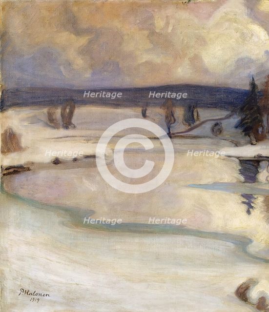 Winter Landscape, 1919. Creator: Pekka Halonen.