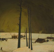 Winter landscape, 1912. Creator: Constant Permeke