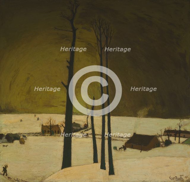 Winter landscape, 1912. Creator: Constant Permeke.