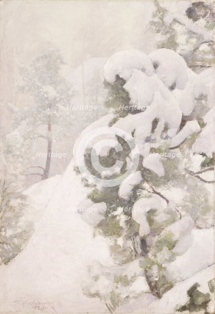 Winter Landscape, 1926. Creator: Pekka Halonen.