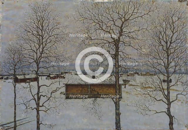 Winter Landscape, 1935. Creator: Vilho Lampi.
