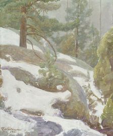 Winter Landscape, 1931. Creator: Pekka Halonen