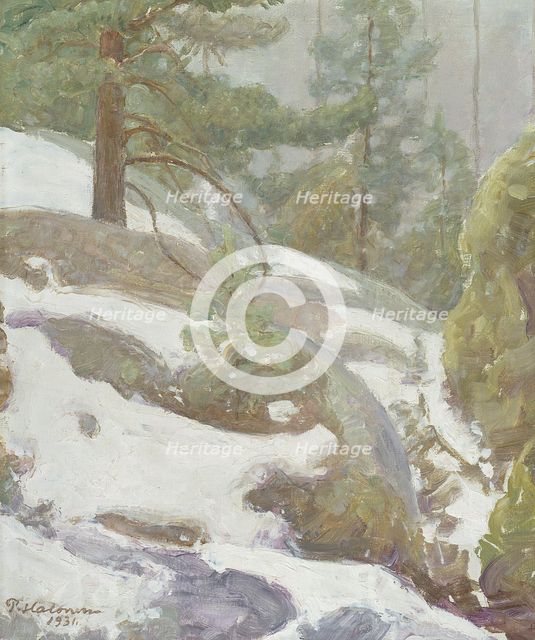 Winter Landscape, 1931. Creator: Pekka Halonen.