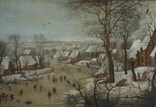 Winter Landscape with a River, 1620. Creator: Pieter Brueghel the Younger