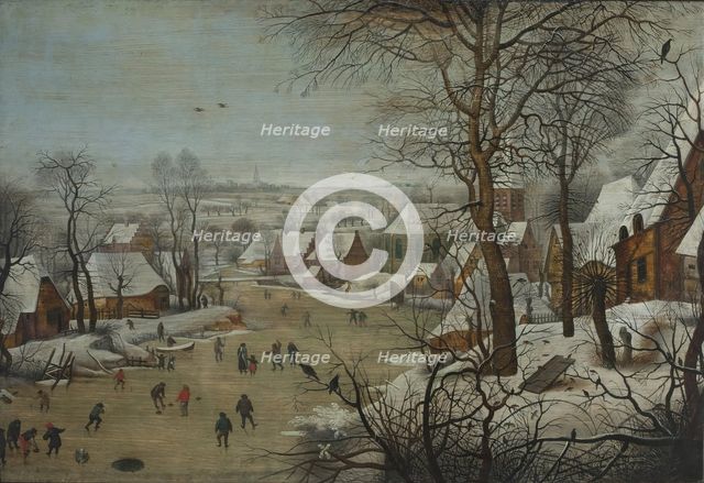 Winter Landscape with a River, 1620. Creator: Pieter Brueghel the Younger.