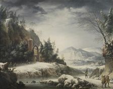 Winter Landscape with Figures, 1750. Creator: Francesco Foschi