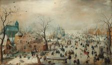 Winter Landscape with Ice Skaters, c.1608. Creator: Hendrick Avercamp