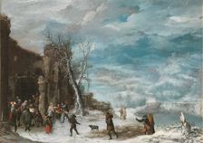 Winter Landscape with the Adoration of the Shepherds, 1650. Creator: Francisco Collantes