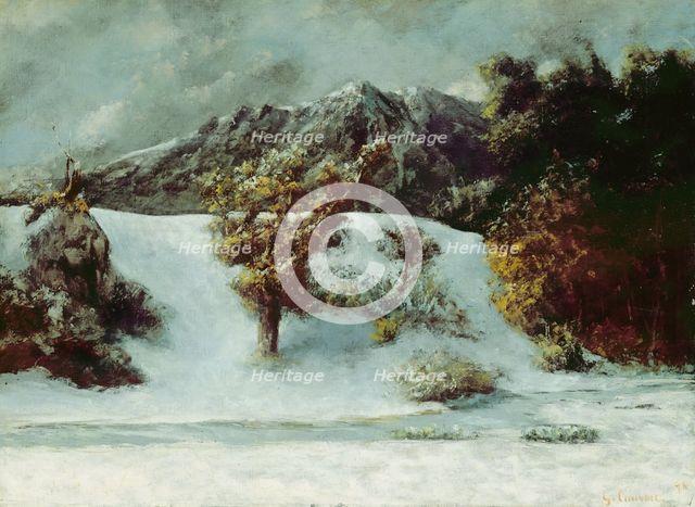 Winter Landscape with the Dents du Midi, 1876.