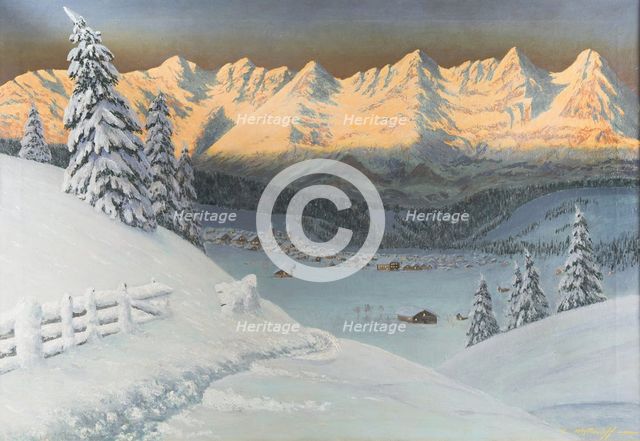 Winter Landscape. Artist: Veshchilov, Konstantin Alexandrovich (1878-1945)