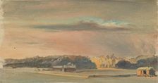 Winter landscape at sunset. Creator: Johan Knutson