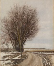 Winter landscape, Baldersbrønde, 1908. Creator: Laurits Andersen Ring