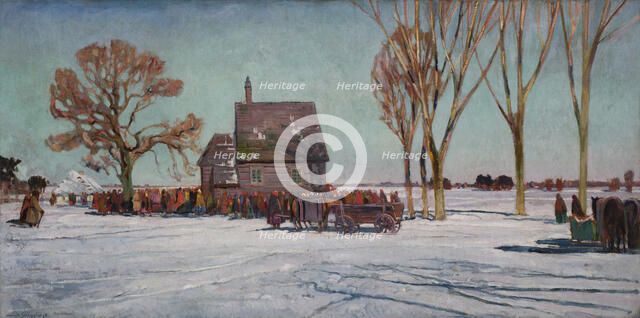 Winter Landscape, between 1908-1912. Creator: Henryk Szczyglinski.