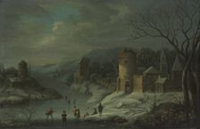 Winter Landscape, c. 1680-1718. Creator: Jan Griffier (Dutch, 1648-1718), attributed to