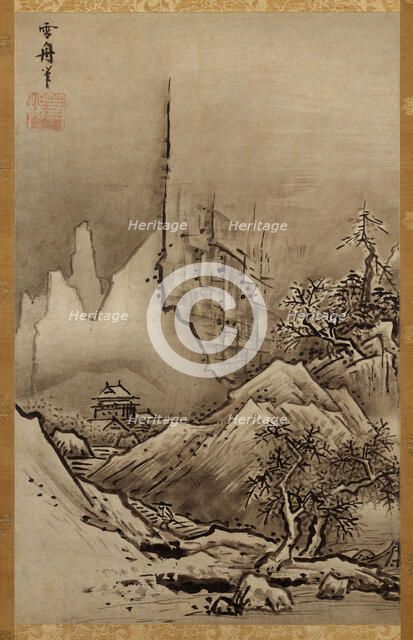 Winter Landscape, c1470. Creator: Sesshu; Toyo (1420-1506).