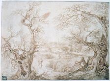 Winter Landscape c1565-1602 Artist: Jacob Savery I