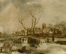 Winter Landscape, c1646-1679. Creator: Jan van de Cappelle
