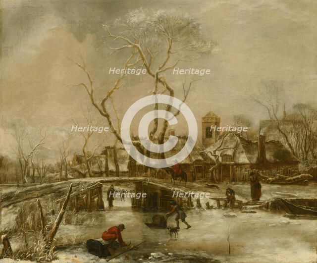 Winter Landscape, c1646-1679. Creator: Jan van de Cappelle.