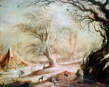 Winter Landscape c1606-1656. Artist: Gysbrecht Leytens