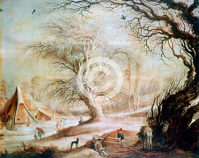 'Winter Landscape', c1606-1656. Artist: Gysbrecht Leytens