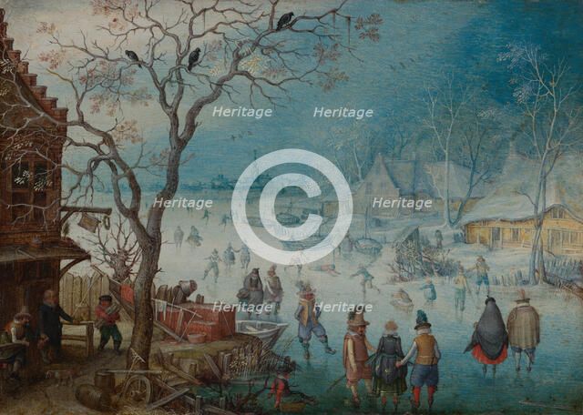 Winter Landscape, c1615-1620. Creator: Christoffel van den Berghe.