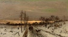 Winter Landscape, c1870-1890. Creator: Ludwig Munthe