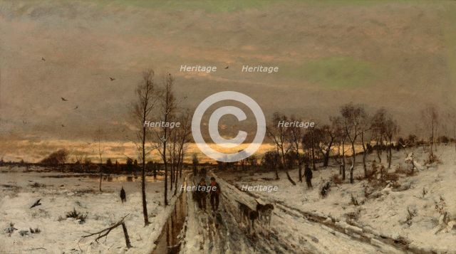 Winter Landscape, c1870-1890. Creator: Ludwig Munthe.